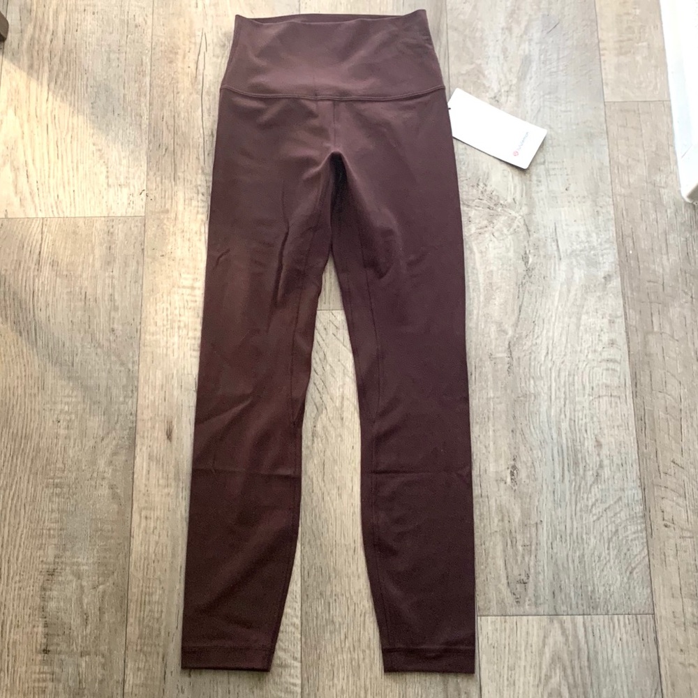 SOLD Lululemon align 7/8 black satin - Picture 5 of 7